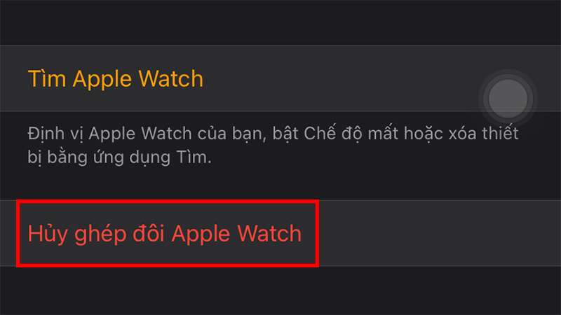 cach huy ghep doi apple watch