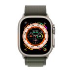 Apple Watch Ultra 49mm 4G Titanium Case with Green Alpine Loop