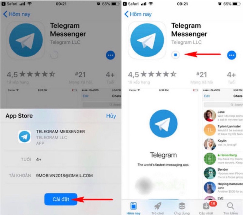 Cach su dung Telegram tren iPhone