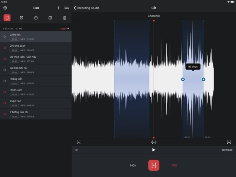 Ghi âm Pro là ứng dụng ghi âm trên App Store